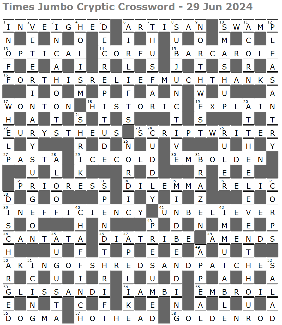 Times Jumbo Cryptic Crossword 1681 Lucian Poll s Web Ramblings Times Jumbo Cryptic Crossword 1681 Lucian Poll s Web Ramblings