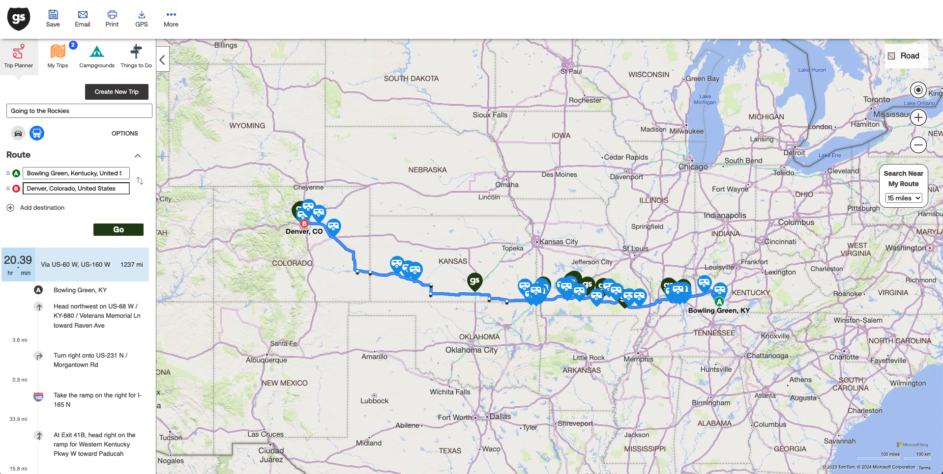 Trip Planner Good Sam Club