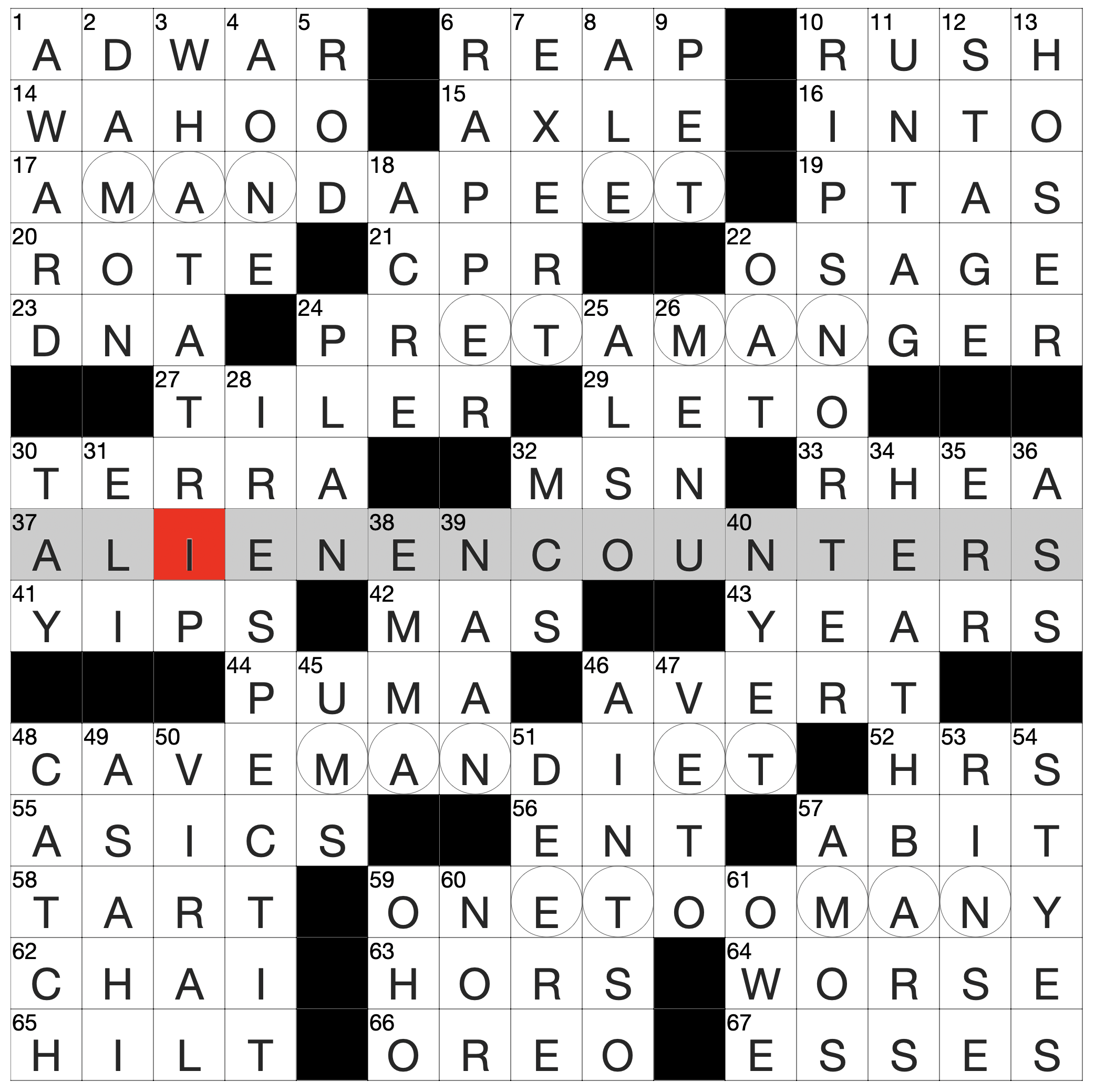 Tuesday August 5 2025 Diary Of A Crossword Fiend