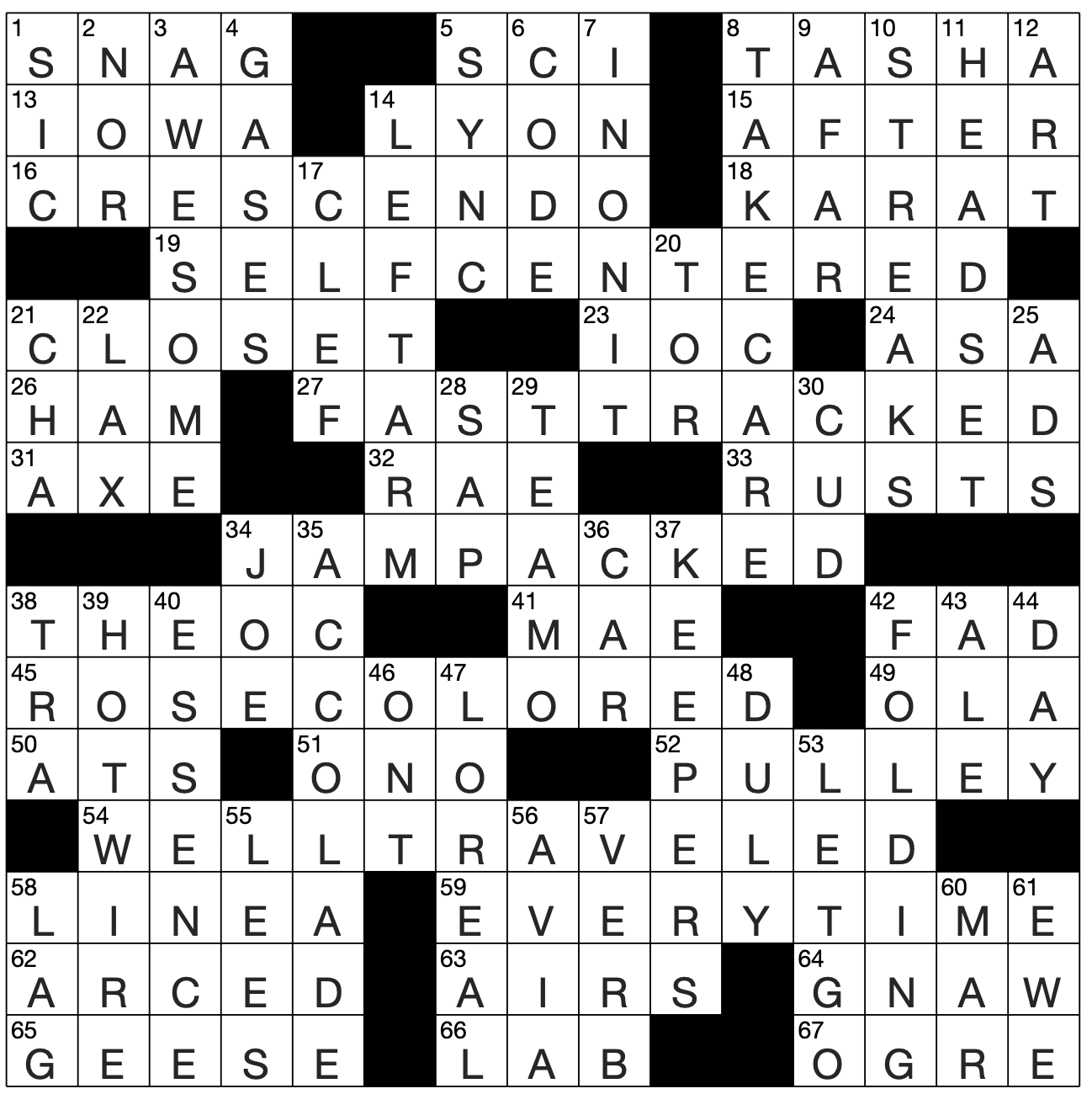 actress tyler crossword clue