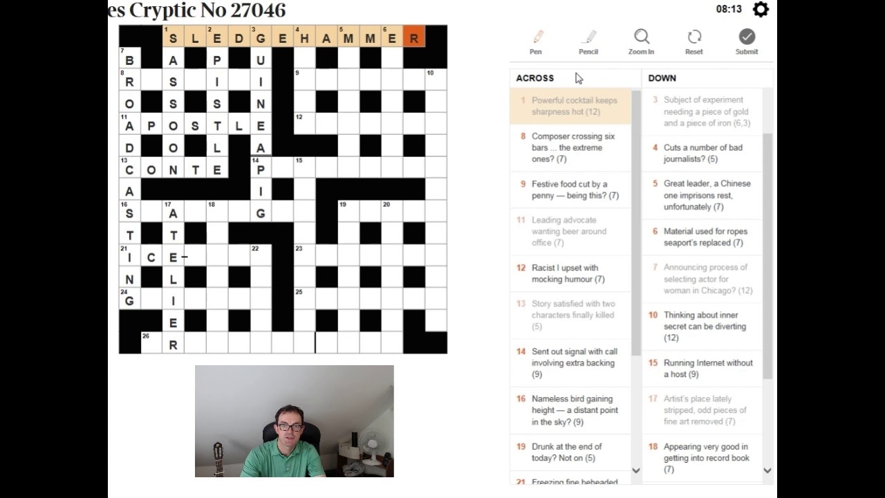 Tutorial How To Solve The Times Cryptic Crossword YouTube