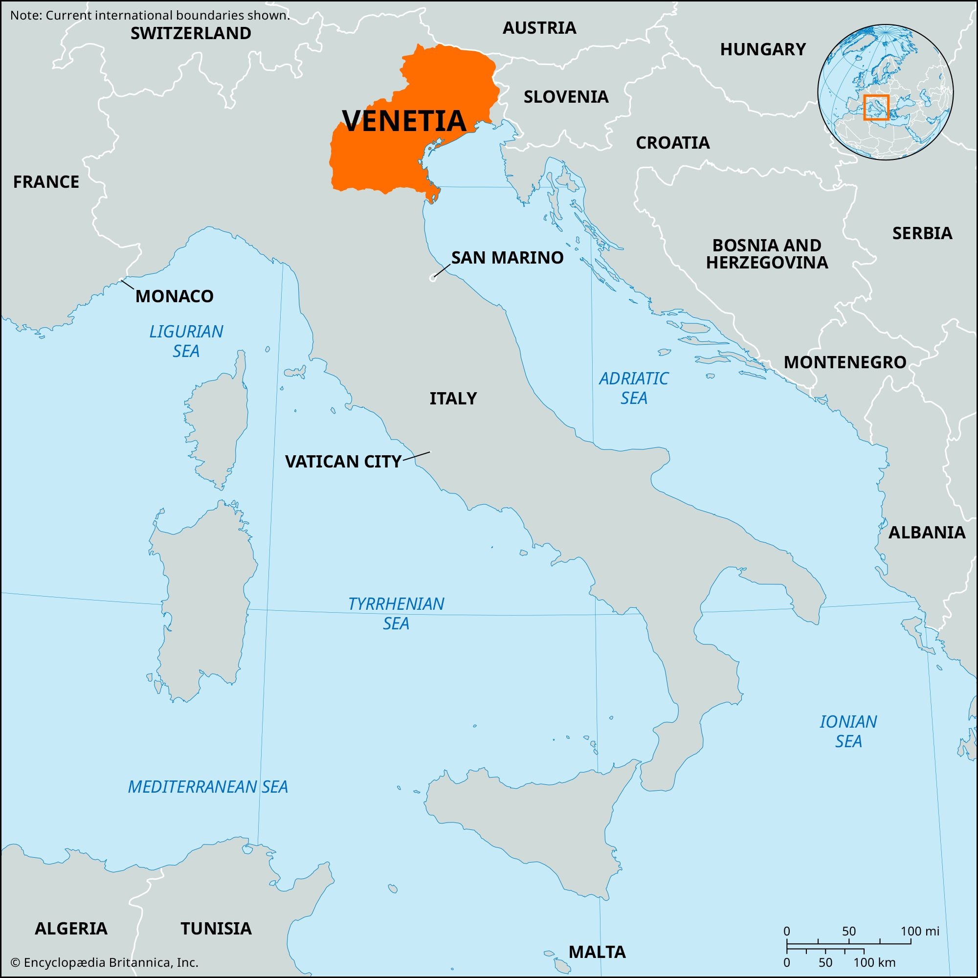 Venetia Map History Facts Britannica