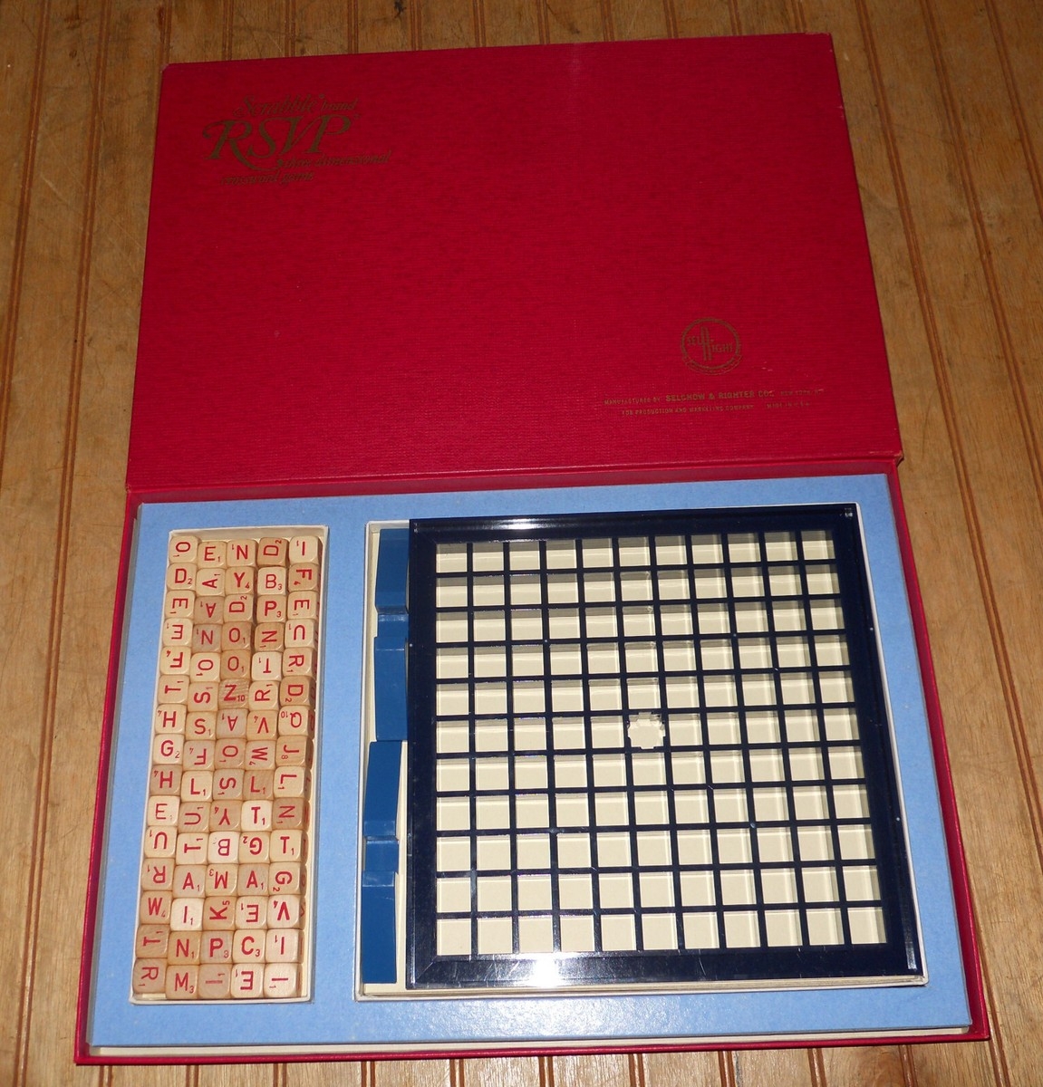 Vintage 1970 Scrabble RSVP Game Wooden Letter Cubes 75 Pieces 3D Crossword EBay