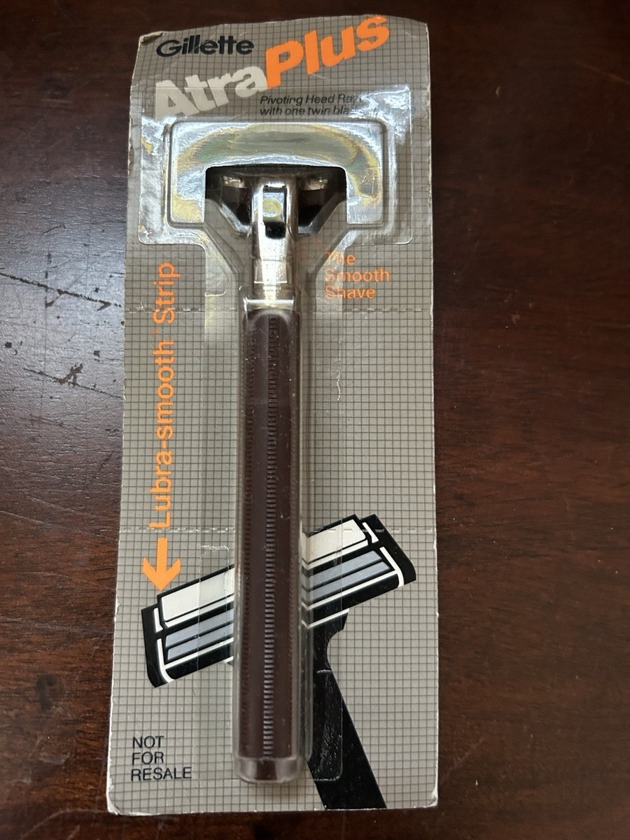 Vintage 1985 Brand New Gillette Atra Plus Metal Razor Pivoting Head Made In US EBay