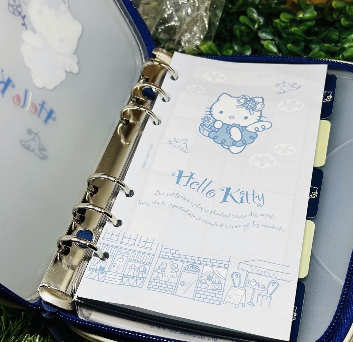 Vintage Sanrio Hello Kitty Blue Angel Planner Agenda Organizer NEW EBay