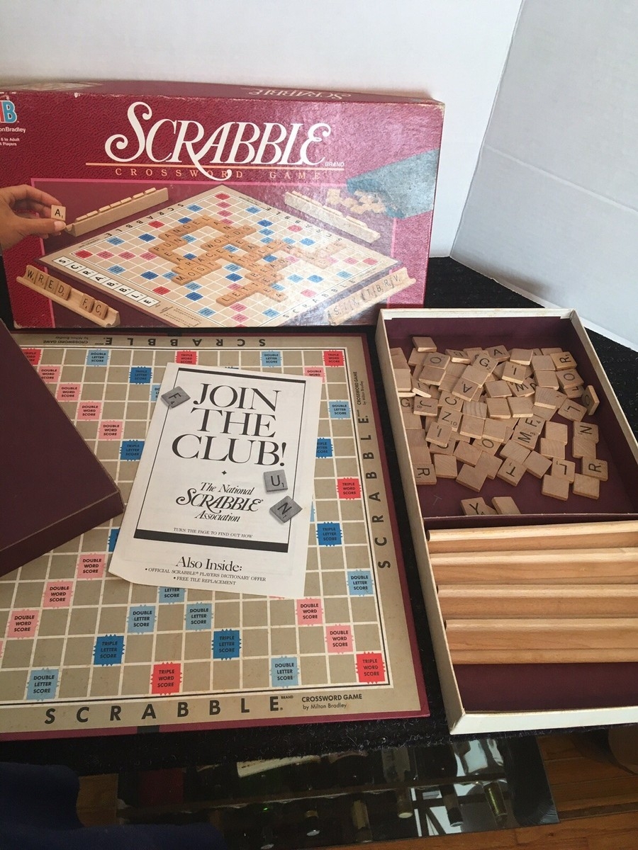 Vintage Scrabble Board Game 1989 By Milton Bradley EBay Vintage Scrabble Board Game 1989 By Milton Bradley EBay