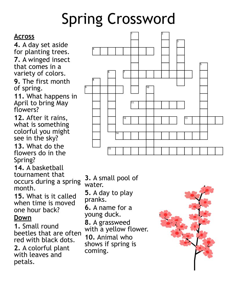 Water Birds Crossword WordMint