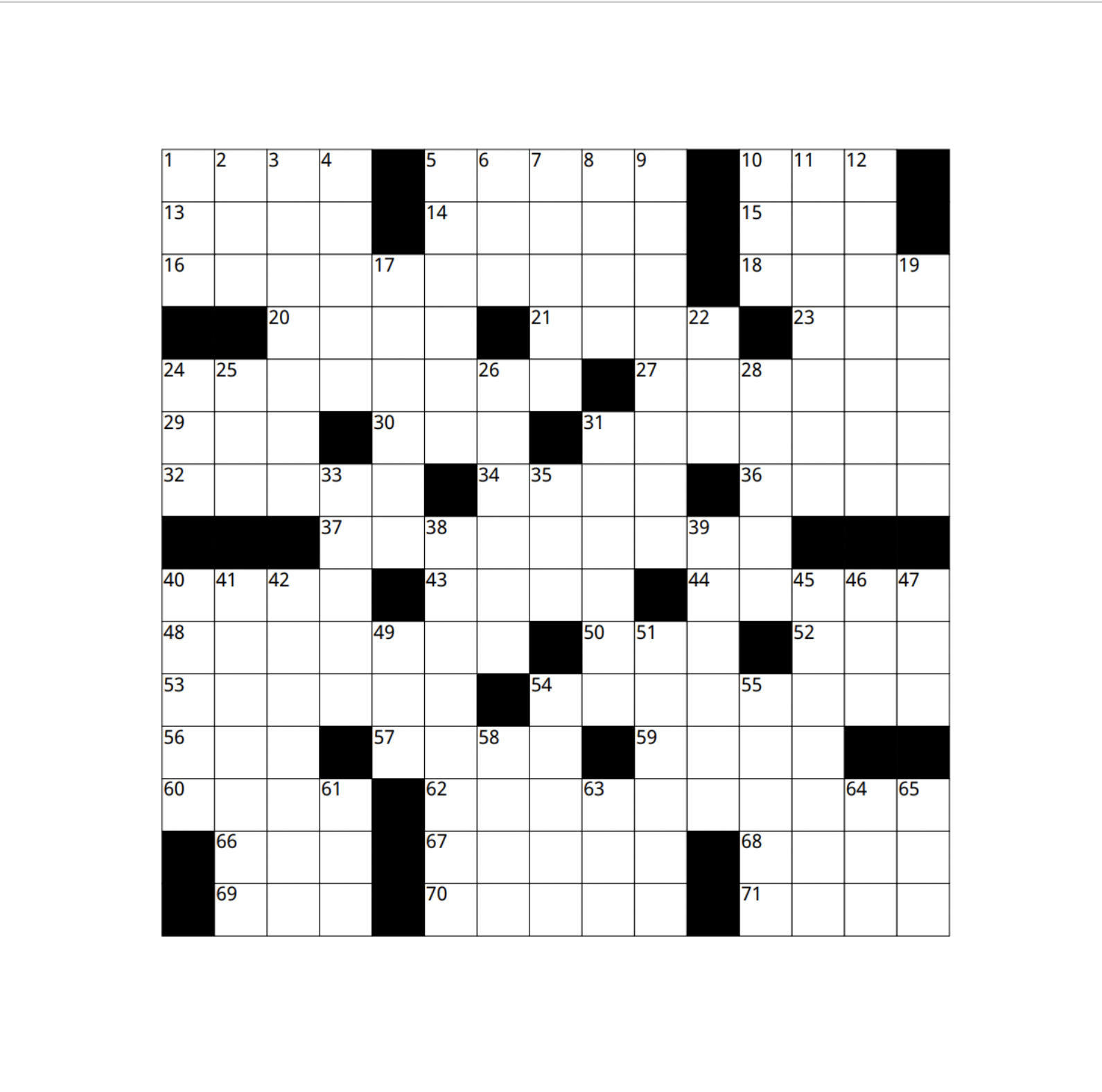 Weekly Crossword The Oberlin Review