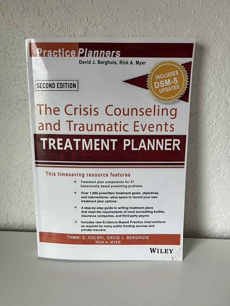 Wiley Crisis And Trauma Treatment Planner 2nd Ed Like New 9781119063155 EBay