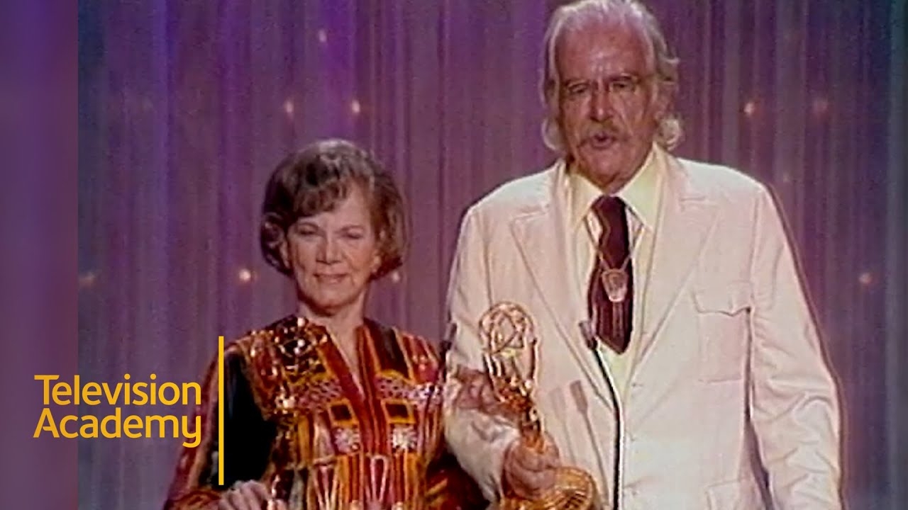 Will Geer And Ellen Corby Win Best Supporting Actor And Actress In A Drama Emmys Archive 1975 YouTube