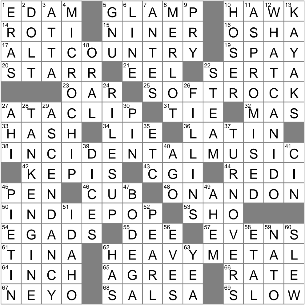 Without Stopping Crossword Clue Archives LAXCrossword