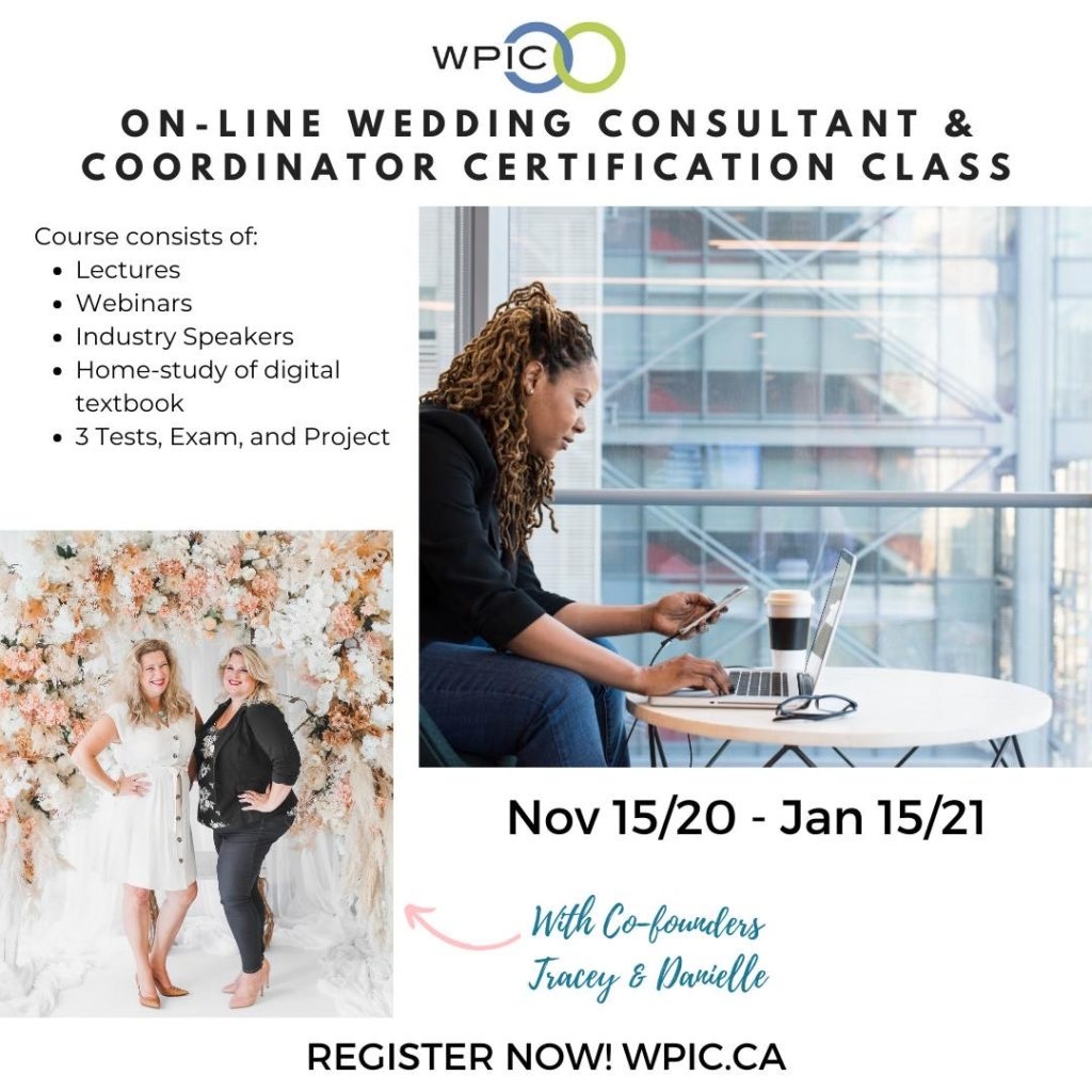 WPIC Online Wedding Planner Certification Course Wpic ca