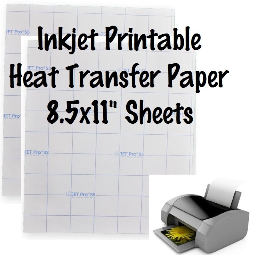 1 Sheet Jet opaque Inkjet Transfer Paper Printable Heat Transfer Vinyl Printable HTV 8 5x11 Sheets For Dark Fabric Etsy 1 Sheet Jet opaque Inkjet Transfer Paper Printable Heat Transfer Vinyl Printable HTV 8 5x11 Sheets For Dark Fabric Etsy