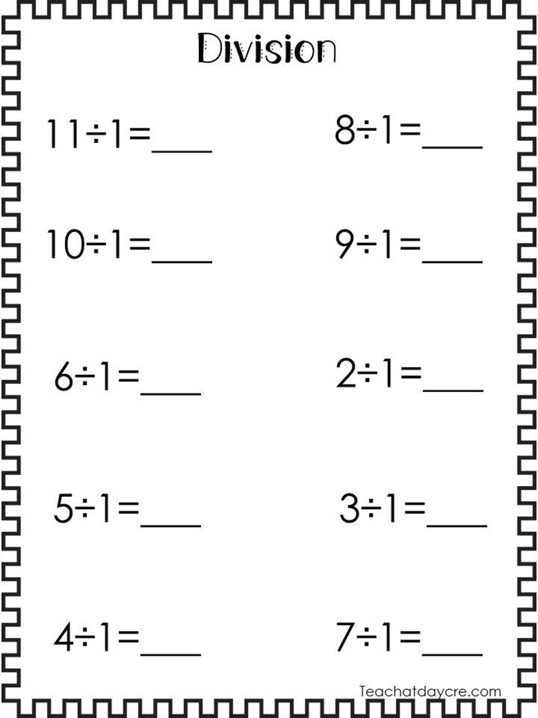 3rd grade division worksheets