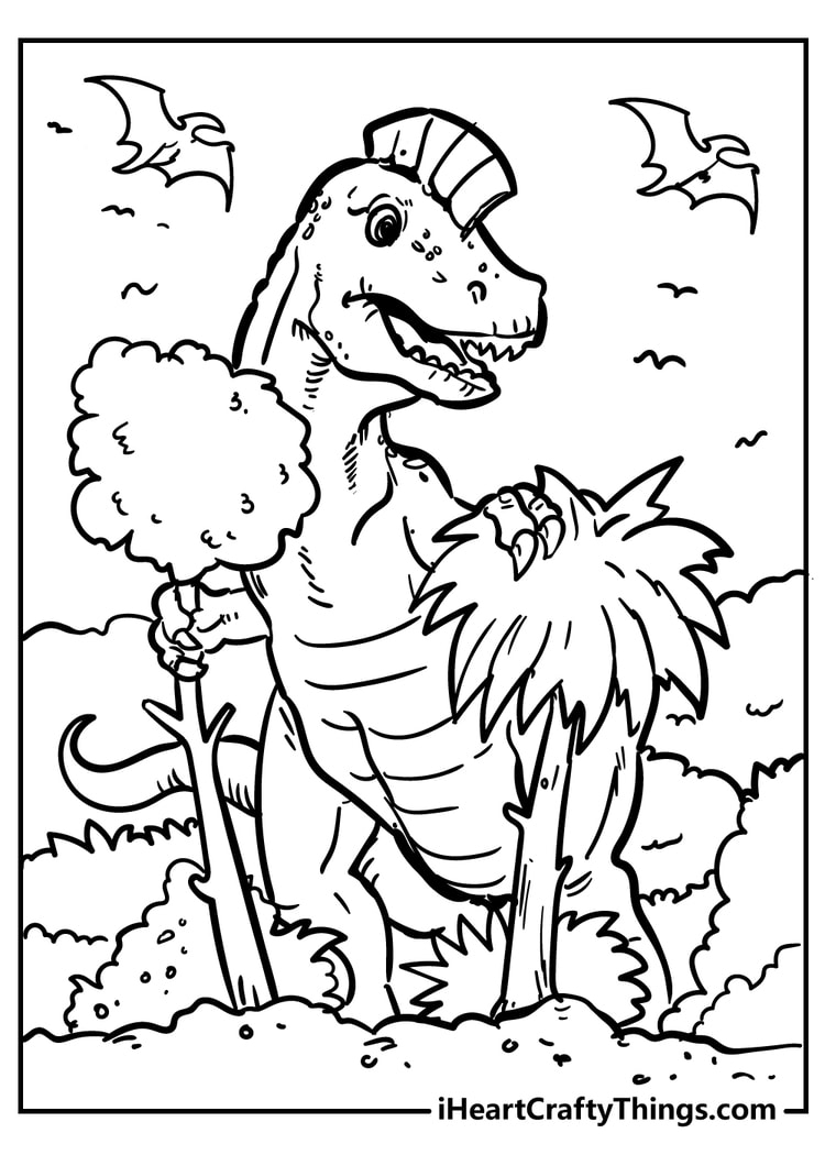 100 Dinosaur Coloring Pages 100 Free Printables 100 Dinosaur Coloring Pages 100 Free Printables