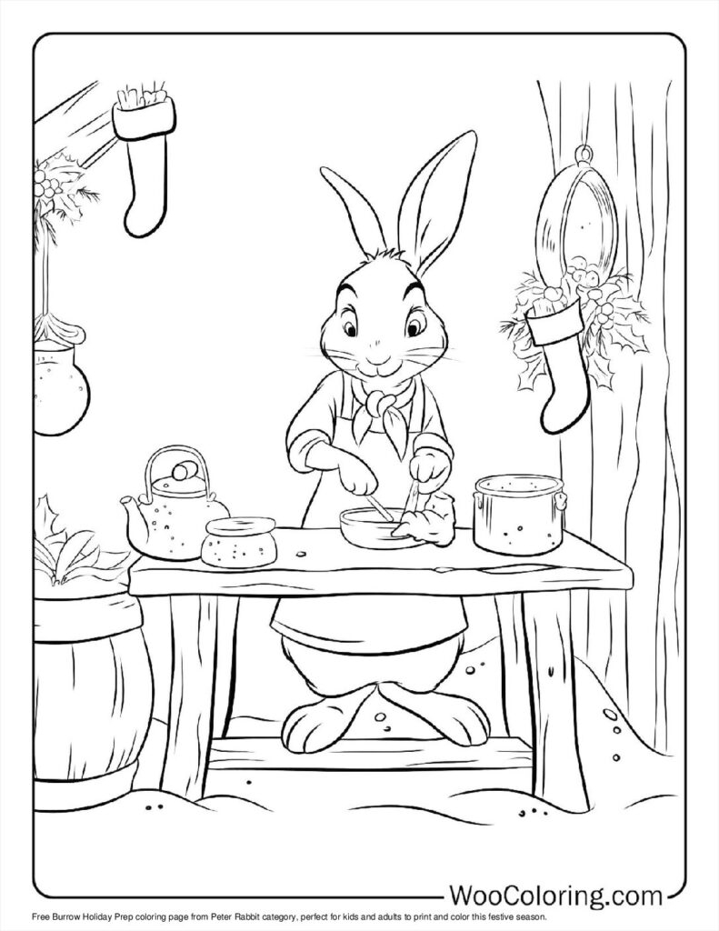 rabbit coloring pages printable