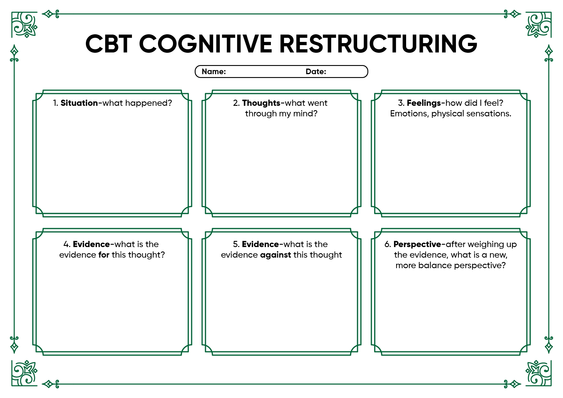 12 Cognitive Distortions Worksheets For Therapy Free PDF At Worksheeto