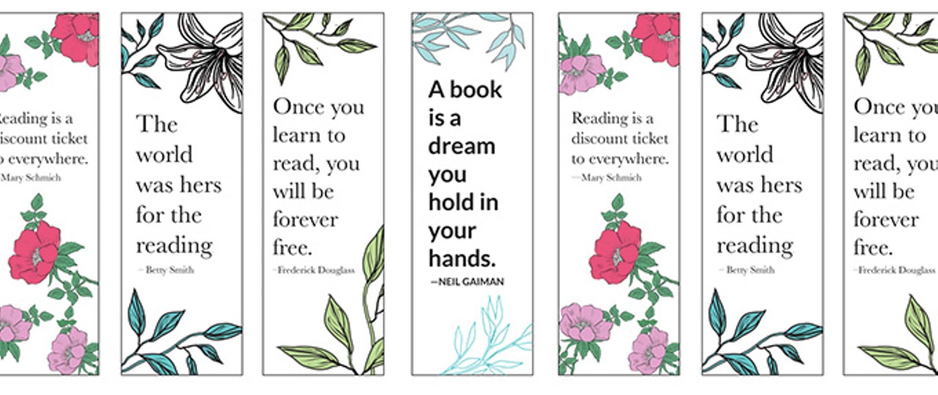 14 Free Printable Bookmarks To Brighten Up Your Books