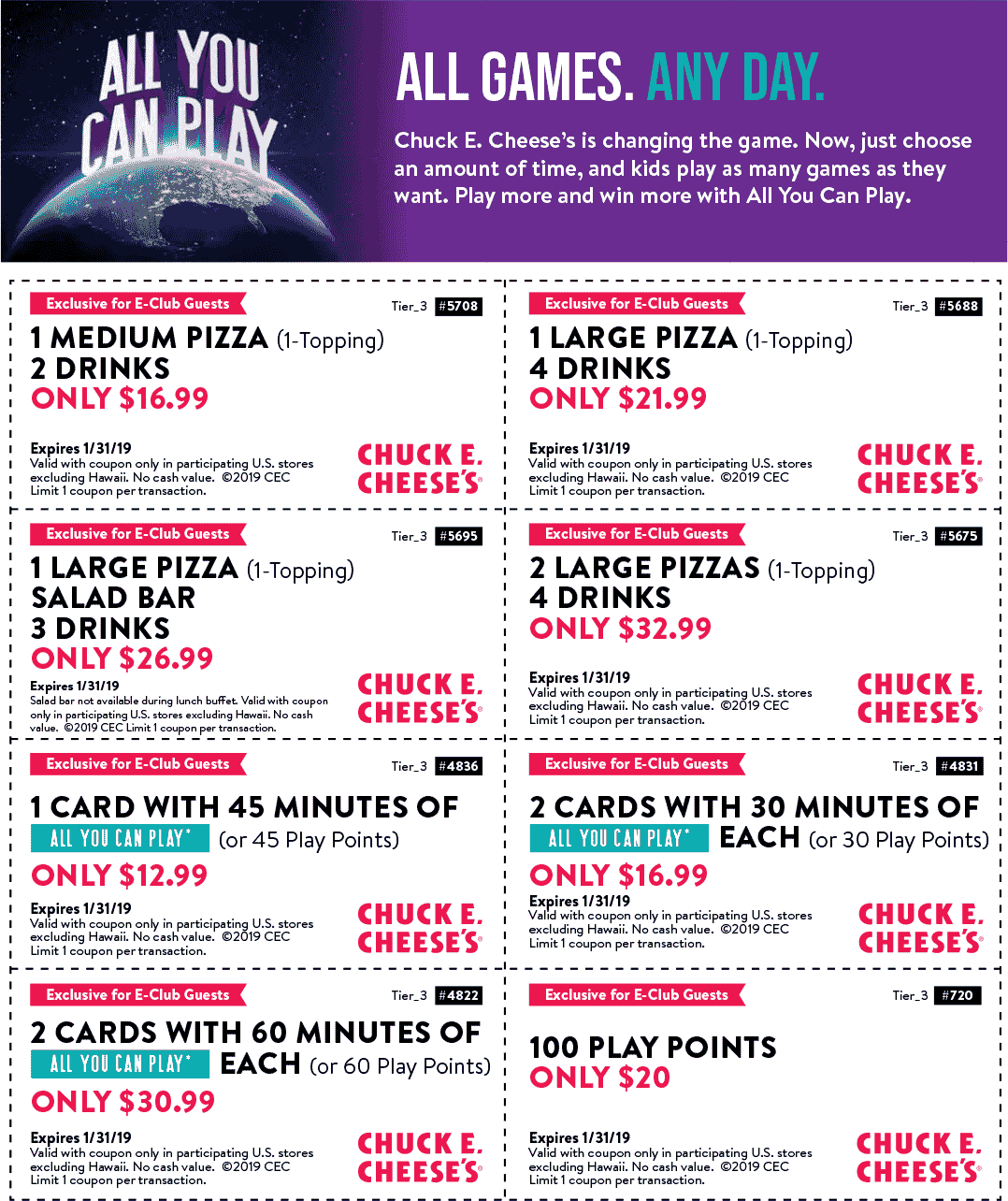 printable chuck e cheese coupons 2024