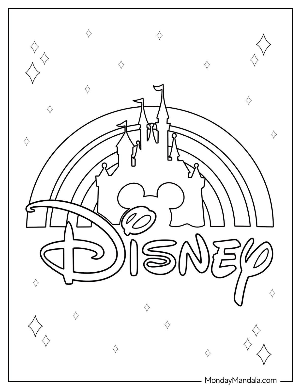 20 Disneyland Coloring Pages Free PDF Printables 