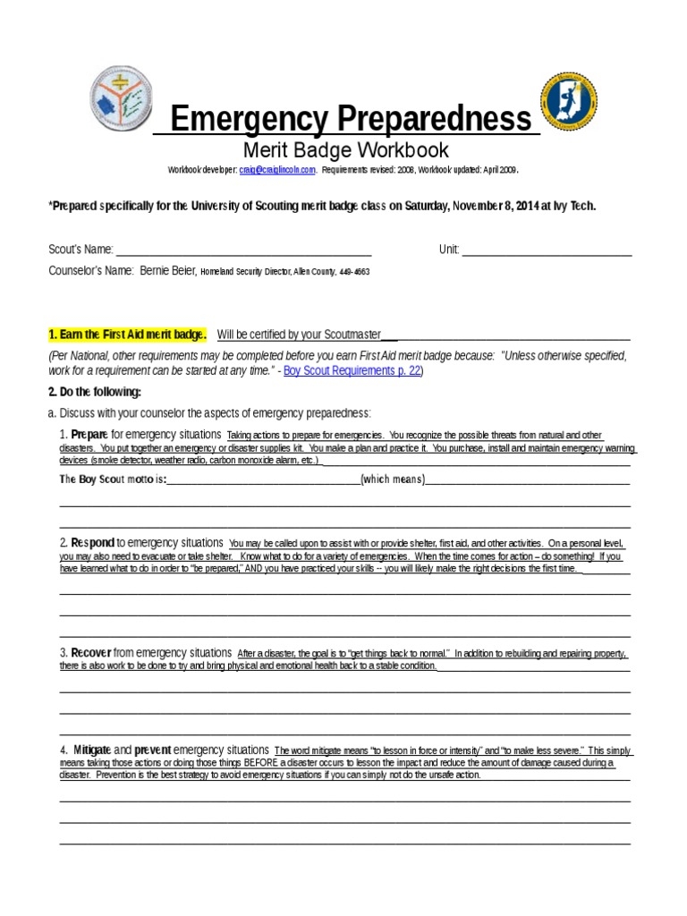communication merit badge worksheet