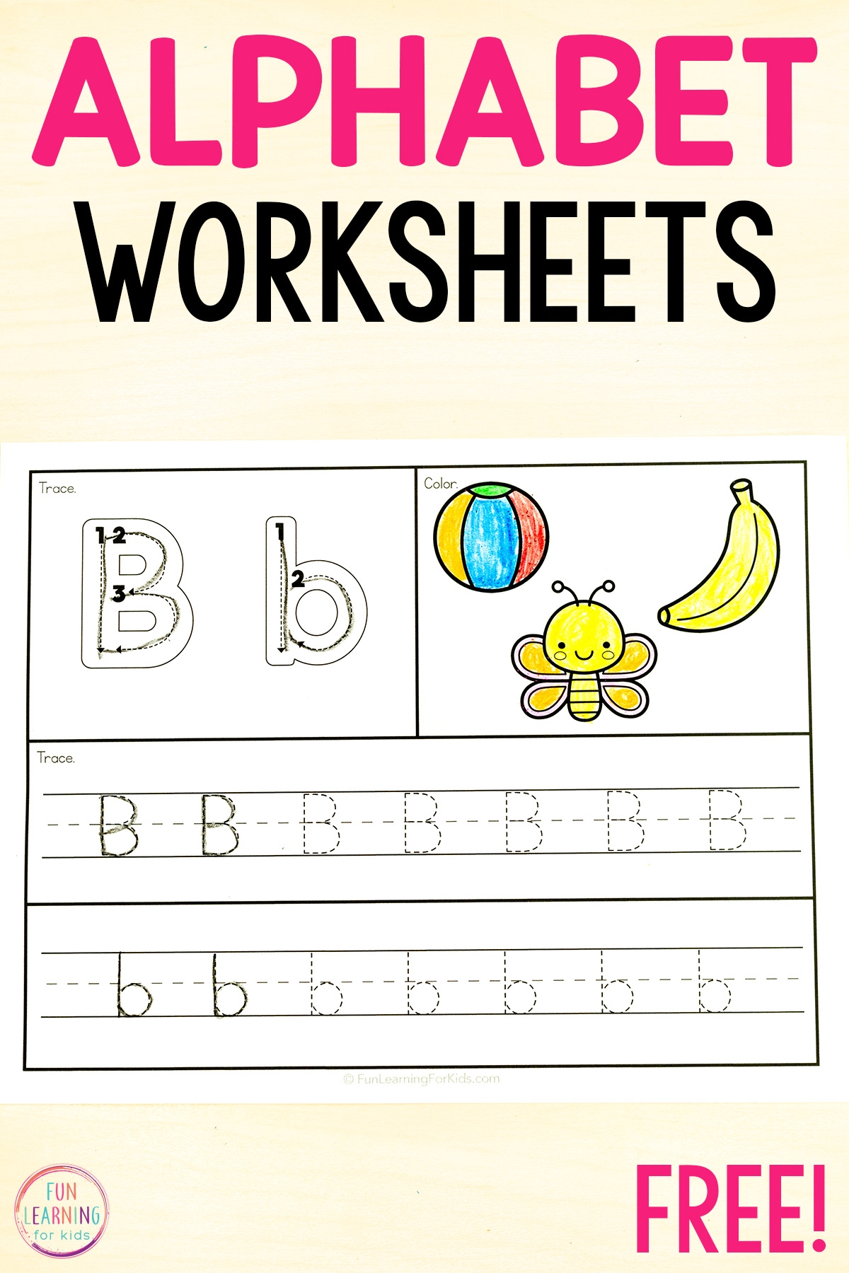 alphabet tracing worksheets