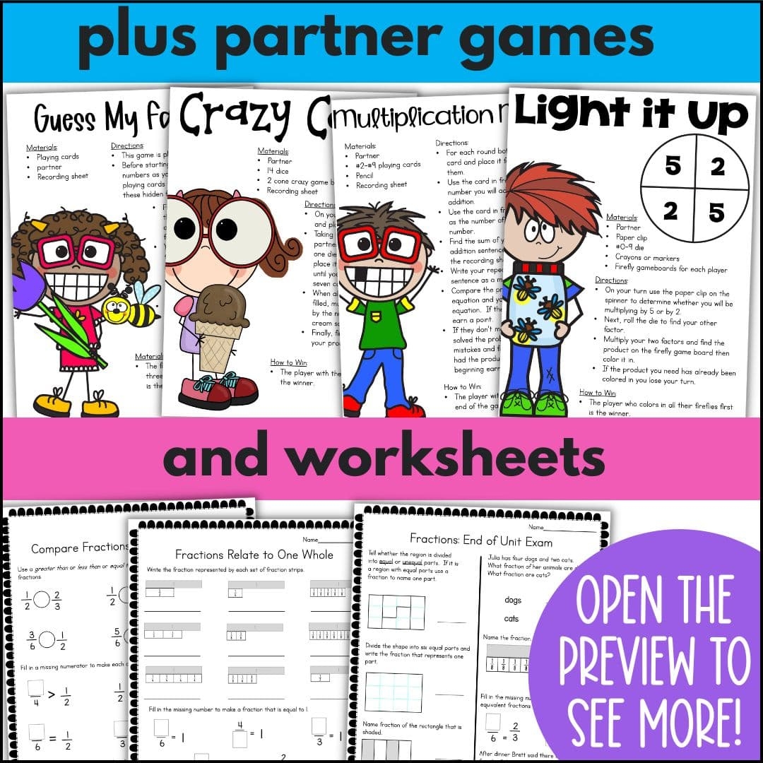 3rd Grade Math Curriculum YEAR LONG BUNDLE Curious Classroom Adventures