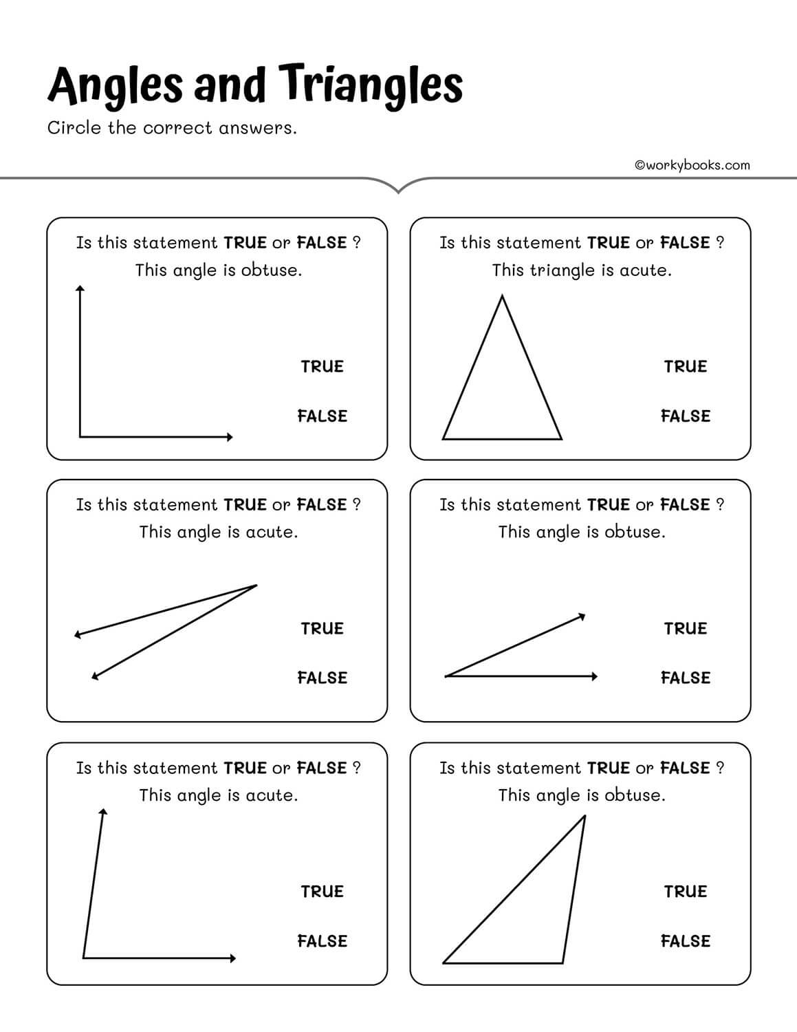 4th Grade Geometry Shapes And Definitions Workybooks