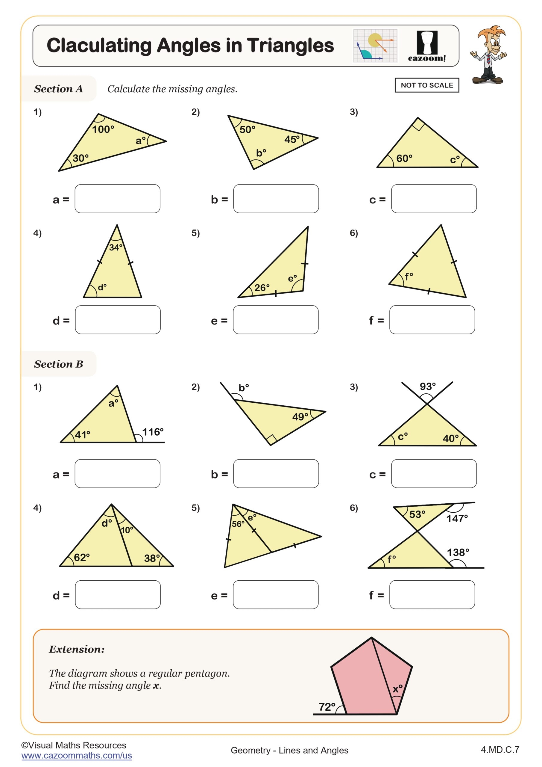 4th Grade Geometry Worksheets PDF Printable Worksheets Cazoom Math