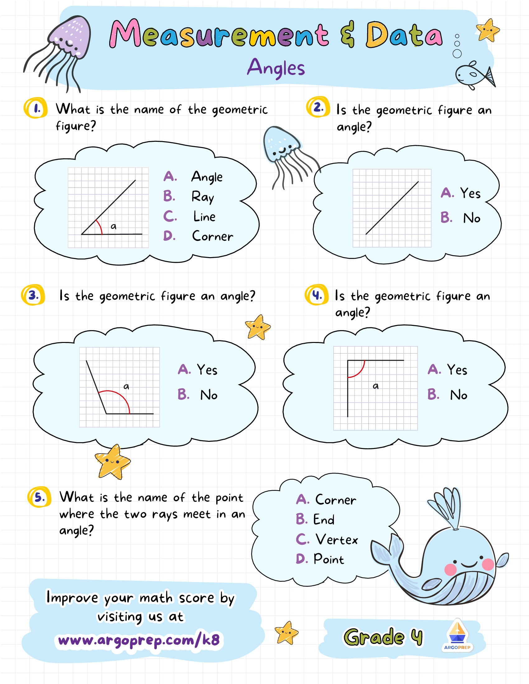 4th grade geometry worksheets