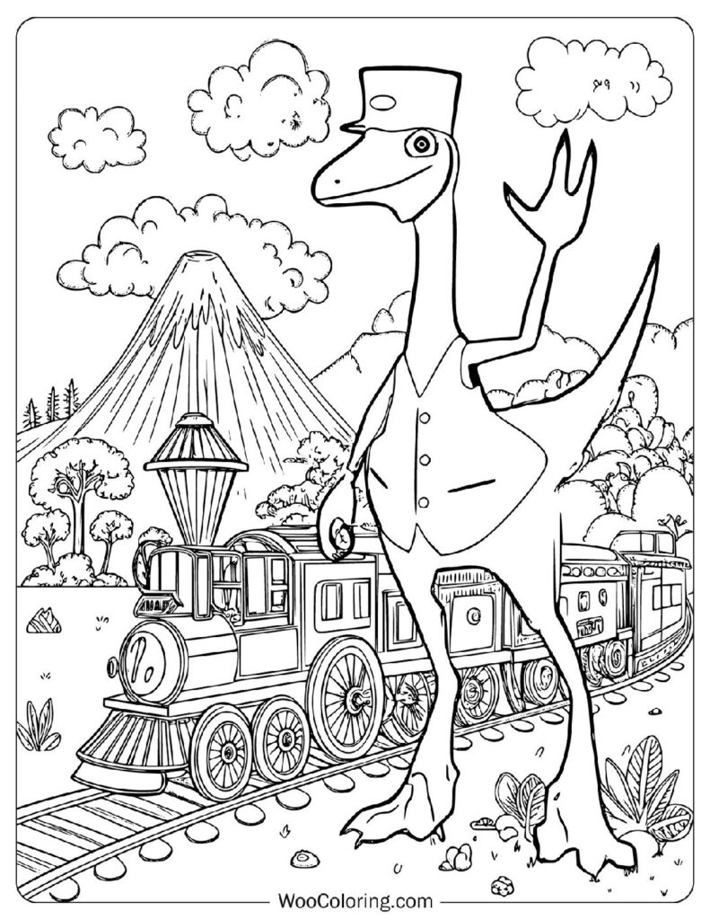 500 Dinosaur Coloring Pages Free PDF To Print Woo Coloring