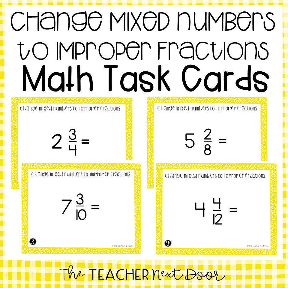 mixed number to improper fraction worksheet mixed number to improper fraction worksheet
