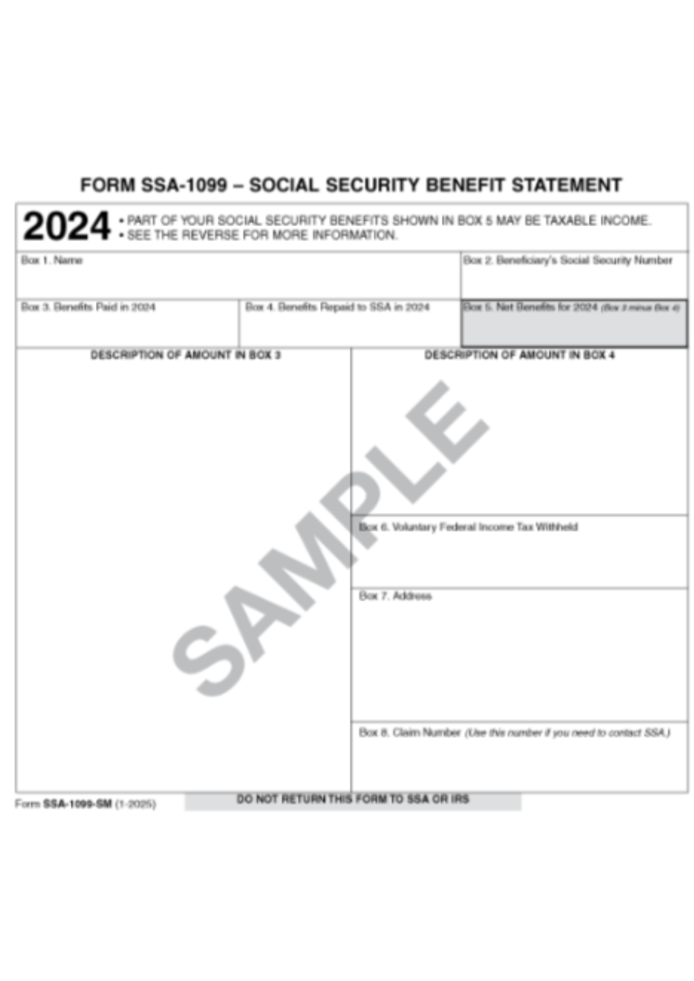 taxable social security worksheet 2024