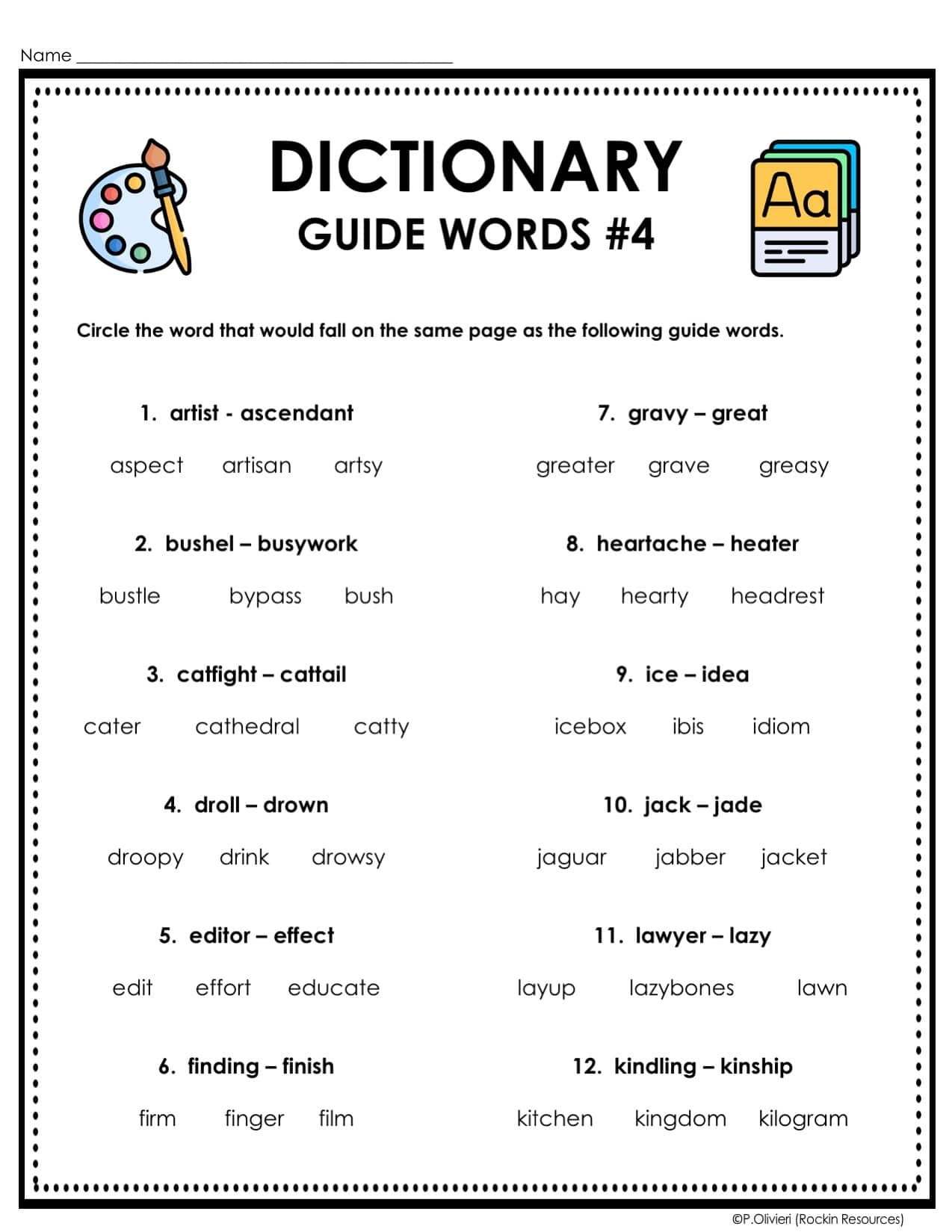 alphabetical order worksheets