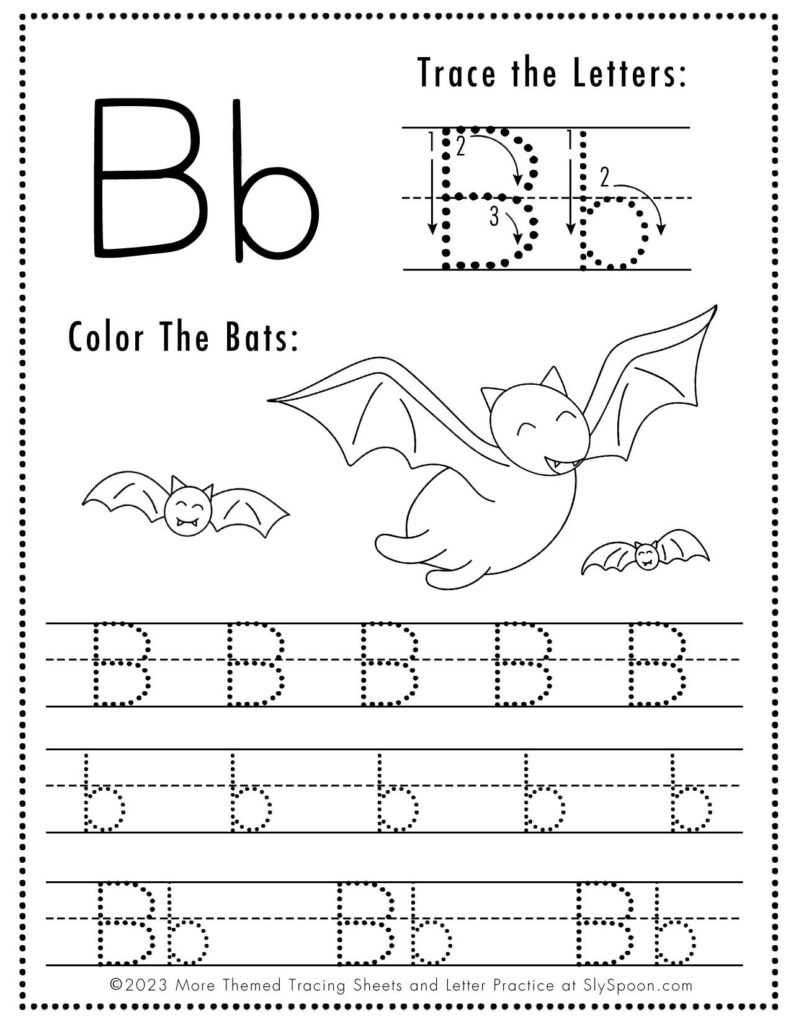 ABC Tracing Worksheets Sly Spoon