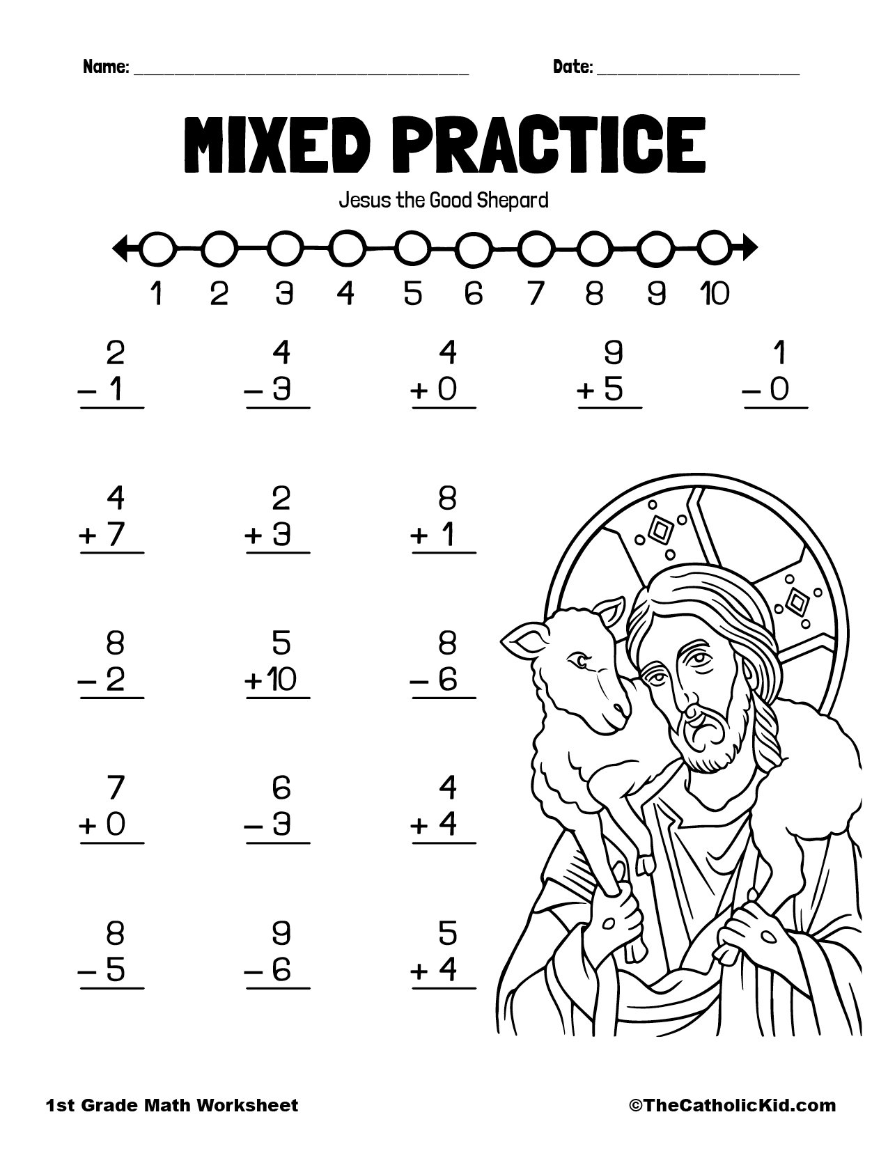 math worksheets for 1st graders