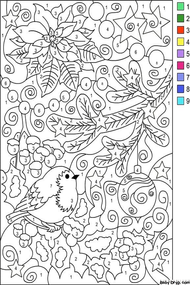 Advanced Color By Numbers Worksheet Color By Number Coloring Pages