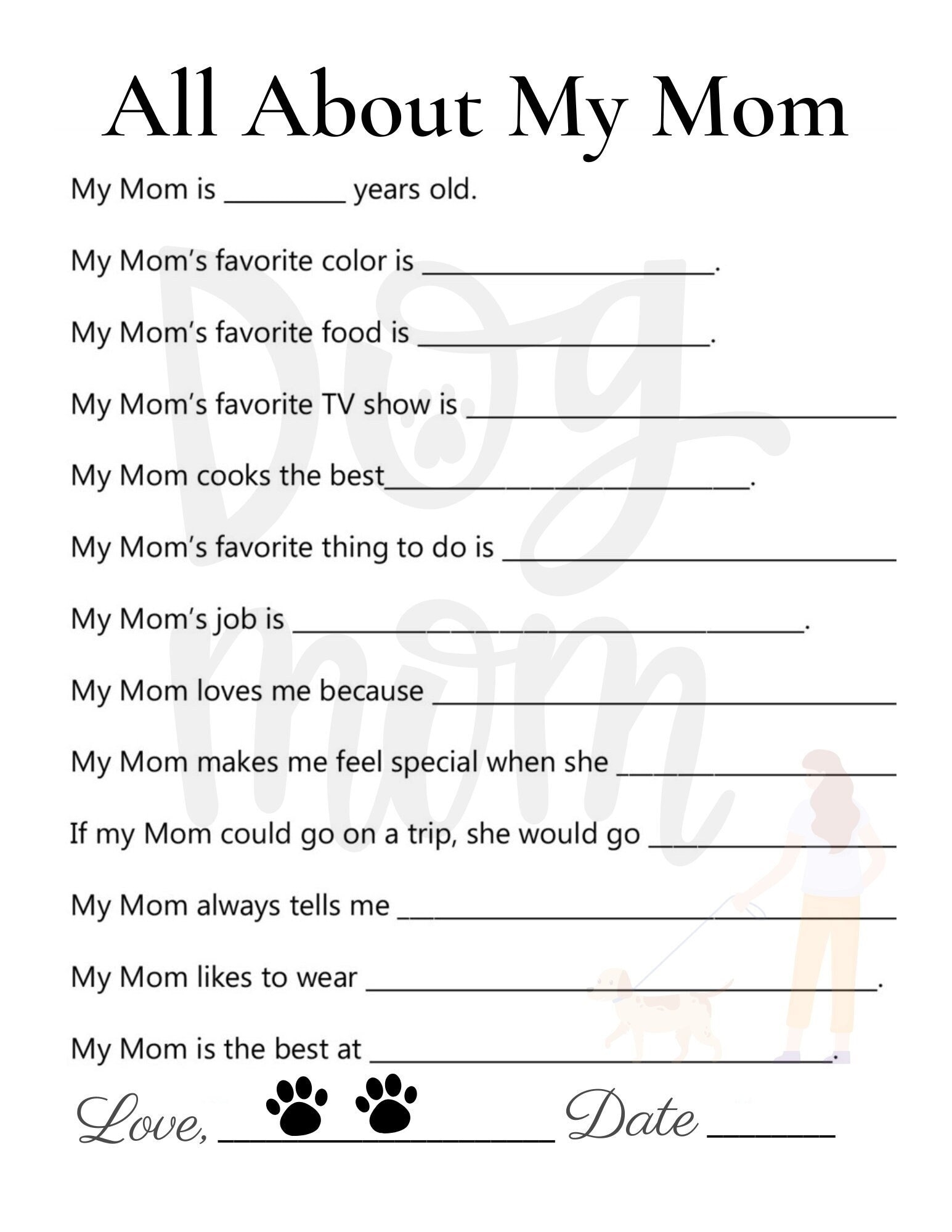 All About My Mom Questionnaire Mother s Day Gift PNG File Etsy All About My Mom Questionnaire Mother s Day Gift PNG File Etsy