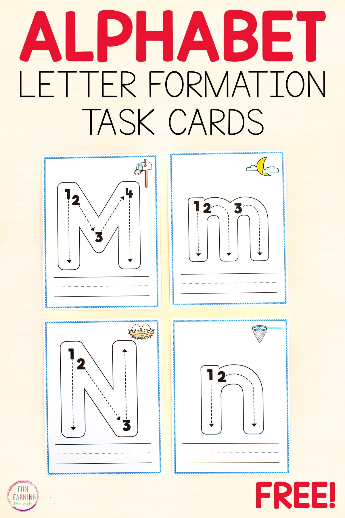 Alphabet Letter Tracing Task Cards