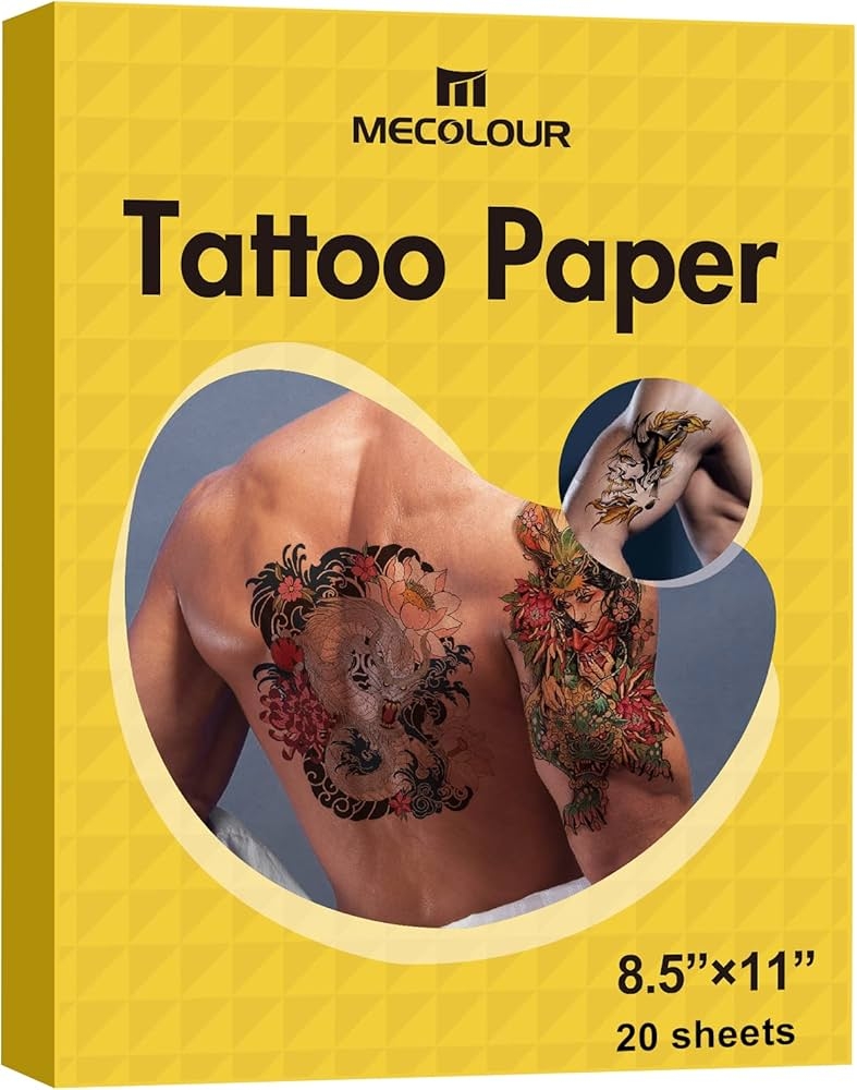 Amazon Printable Temporary Tattoo Paper For Laser Inkjet Printer 8 5 X11 20 Sets DIY Personalized Image Transfer Sheet For Skin Beauty Personal Care