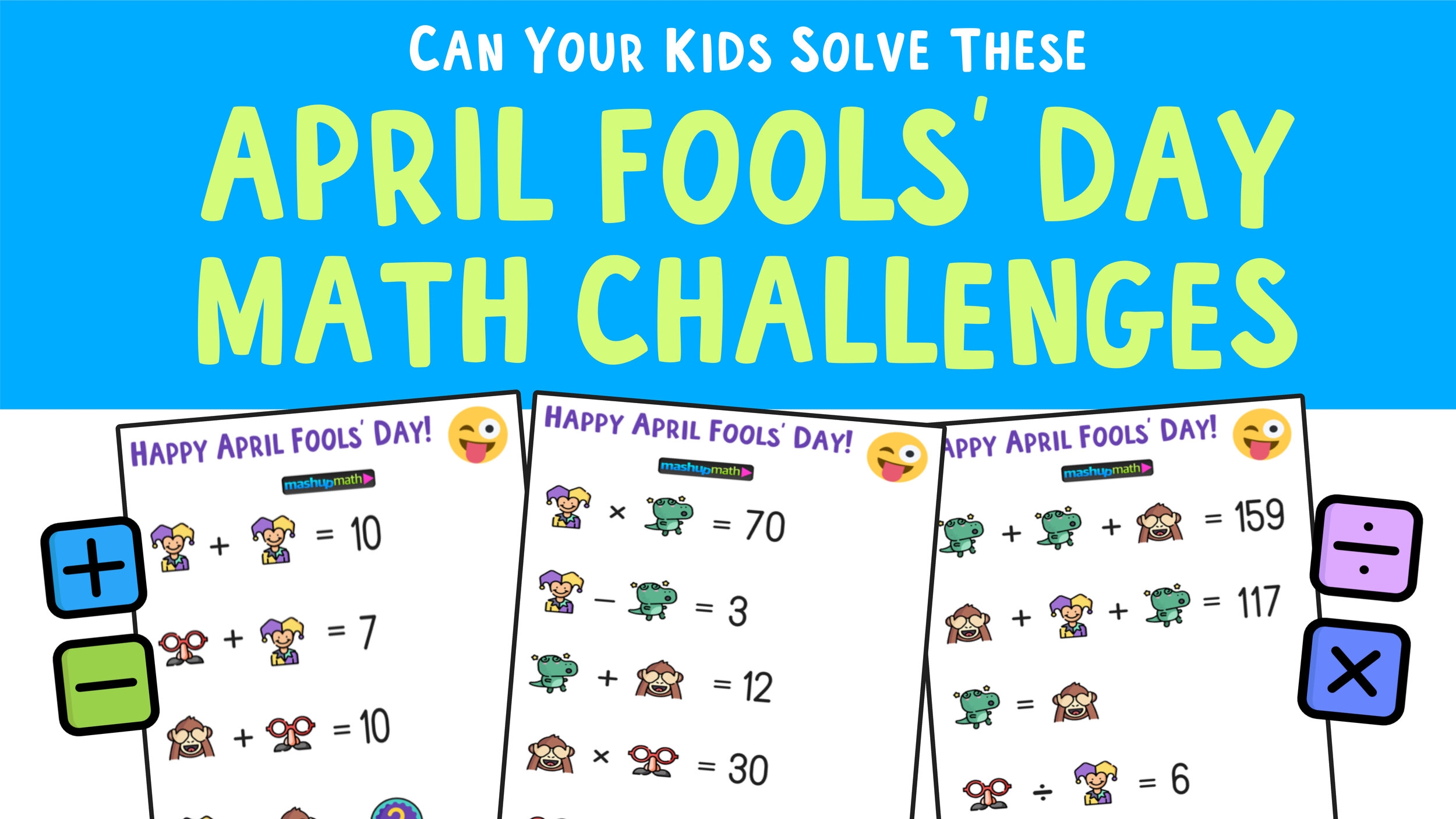 April Fools Day Blog Mashup Math April Fools Day Blog Mashup Math