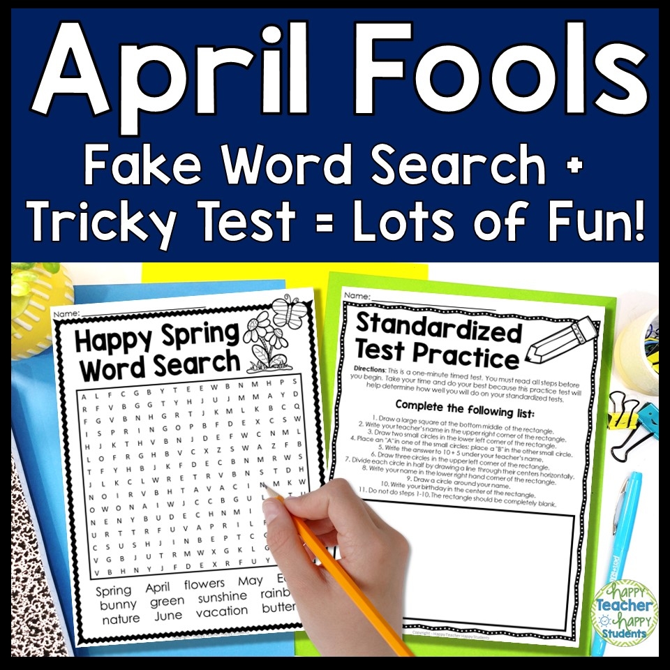 April Fools Word Search And Tricky Test Two No Prep April Fools Day Activities Classful April Fools Word Search And Tricky Test Two No Prep April Fools Day Activities Classful