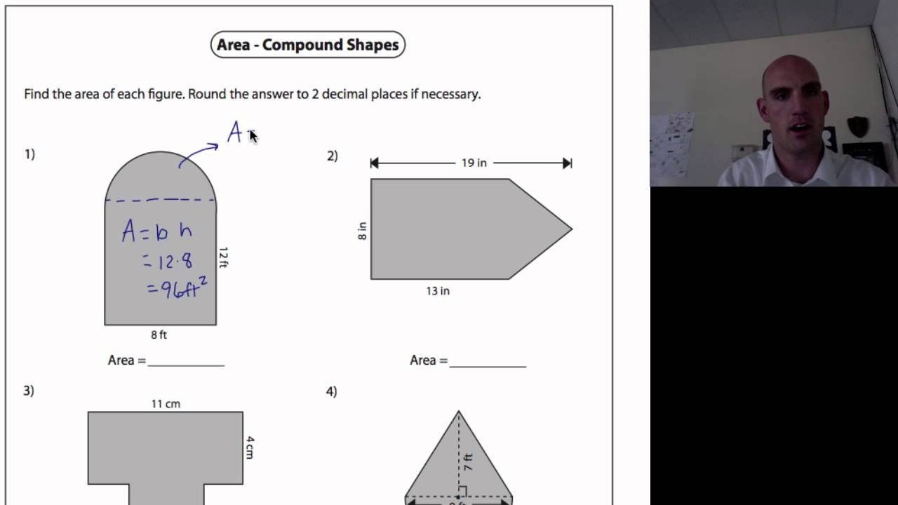 Area Of Compound Shapes 1 YouTube