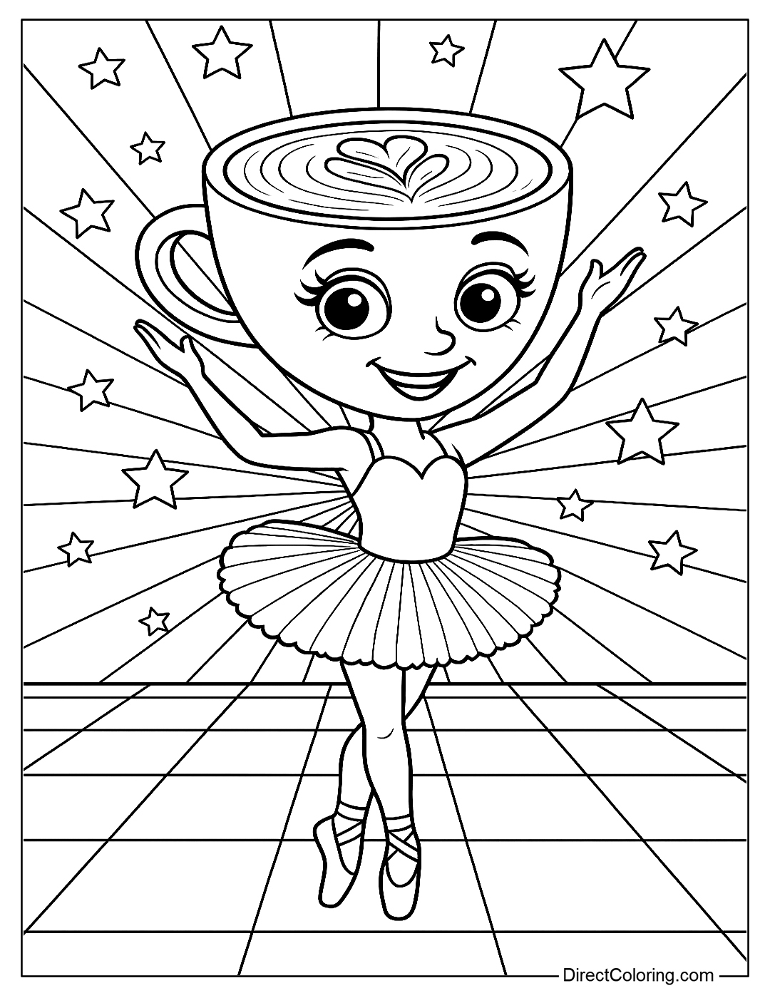 Ballerina Cappuccina Coloring Pages Free PDF To Download And Print