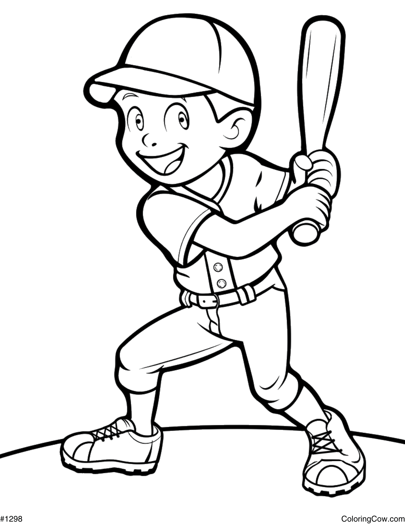 baseball coloring worksheets