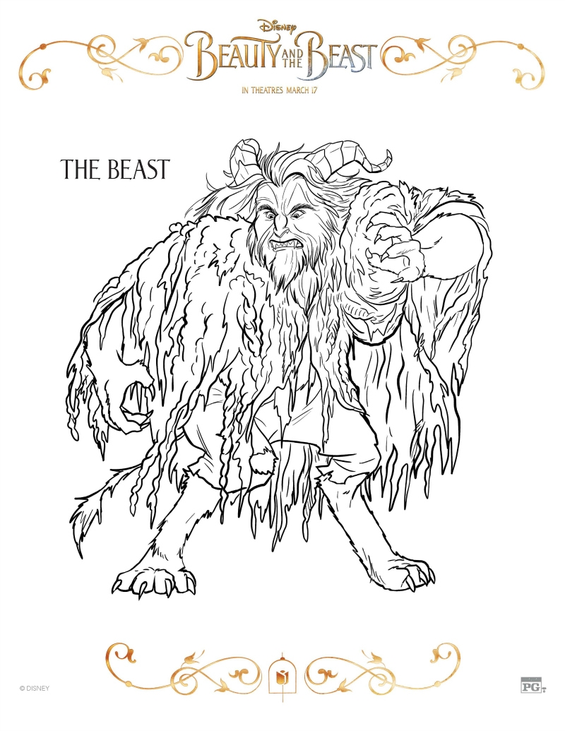 Beauty And The Beast Coloring Page The Beast Mama Likes This Beauty And The Beast Coloring Page The Beast Mama Likes This