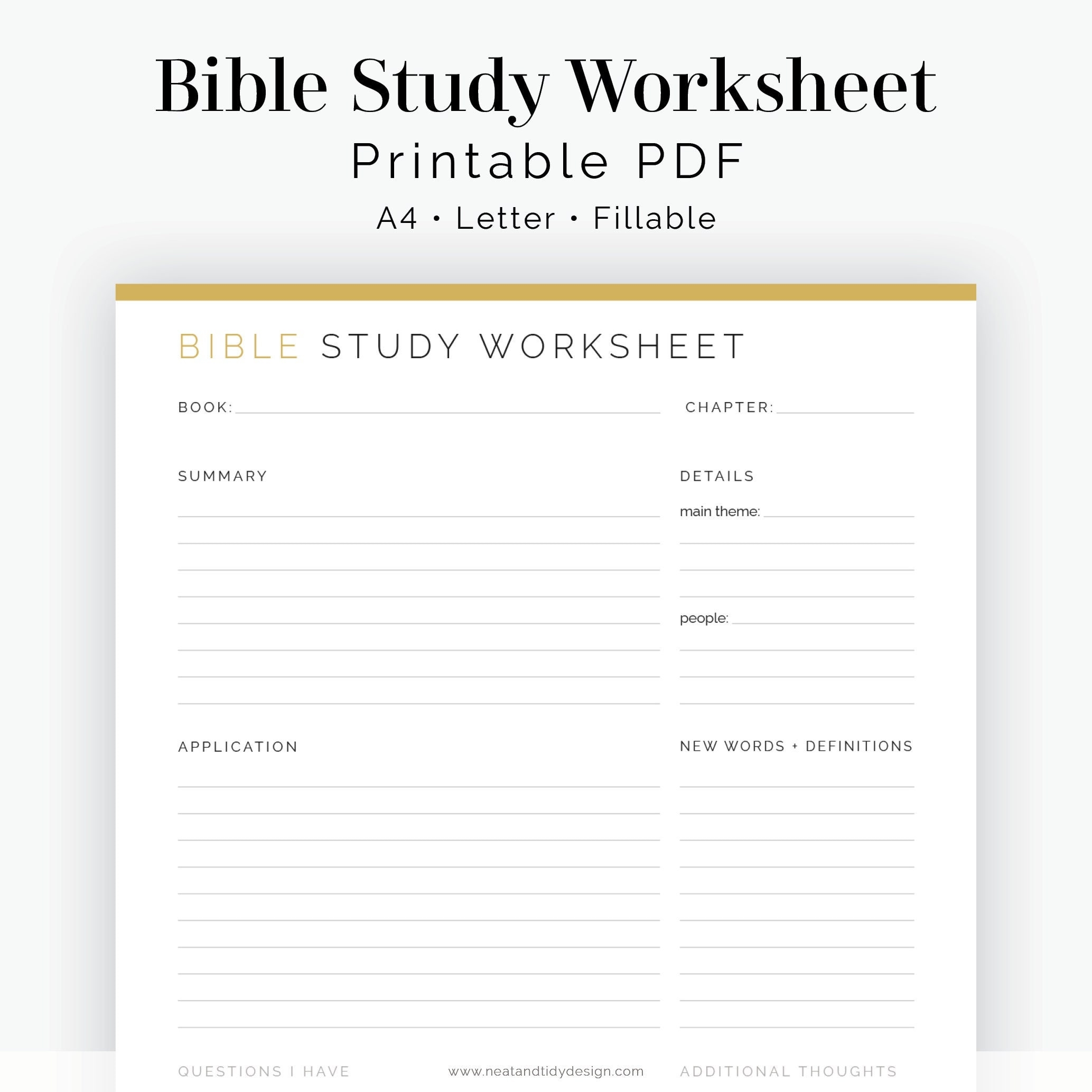Bible Study Worksheet Fillable Printable PDF Journaling Devotional Journal Printable Bible Study Christian Diary Instant Download Etsy