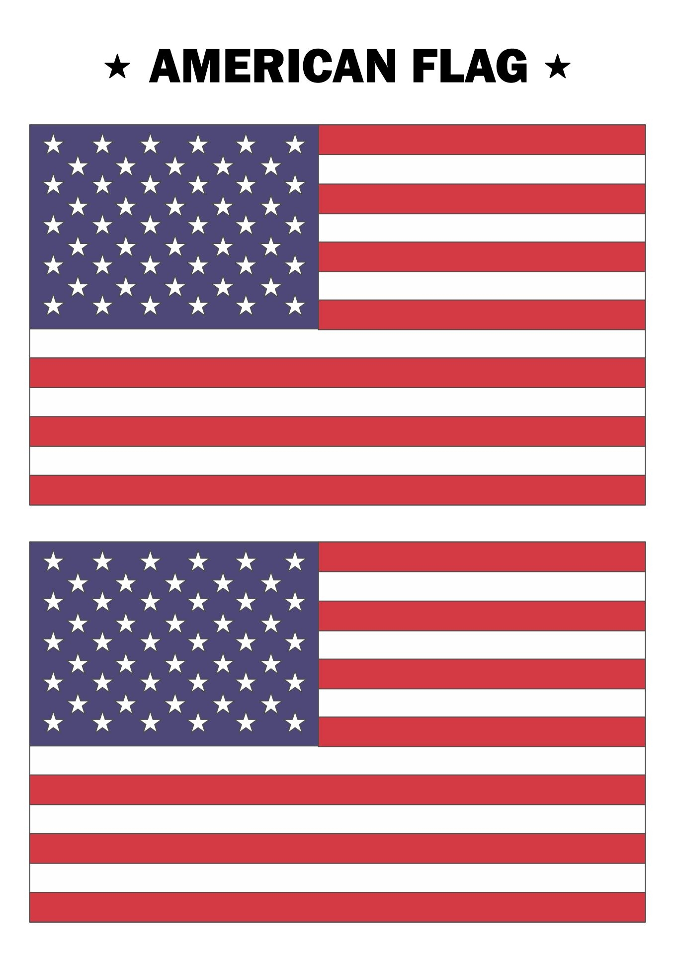 Black And White American Flag Banner 10 Free PDF Printables Printablee
