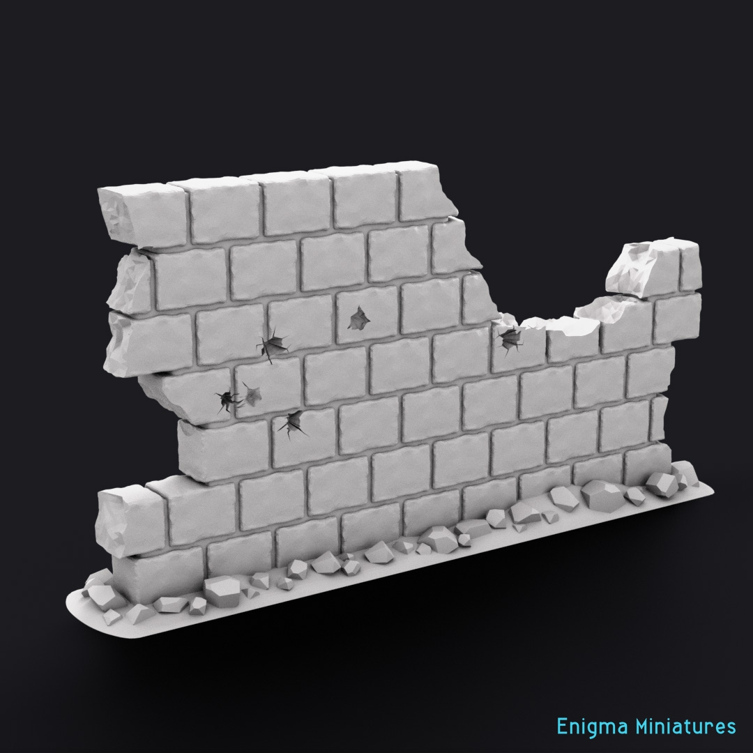 Brick Wall EM 12 Free STL File For Cults Brick Wall EM 12 Free STL File For Cults
