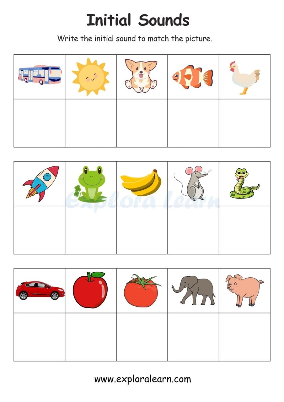 Building Literacy Foundations Beginning Sounds Worksheets For Early Learners
